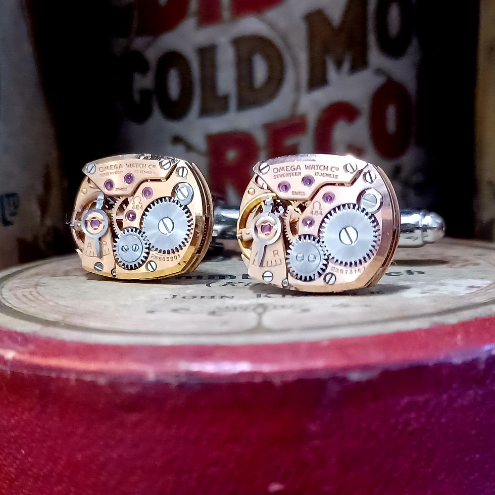 Thumbnail: Vintage Omega Watch Movement Cufflinks