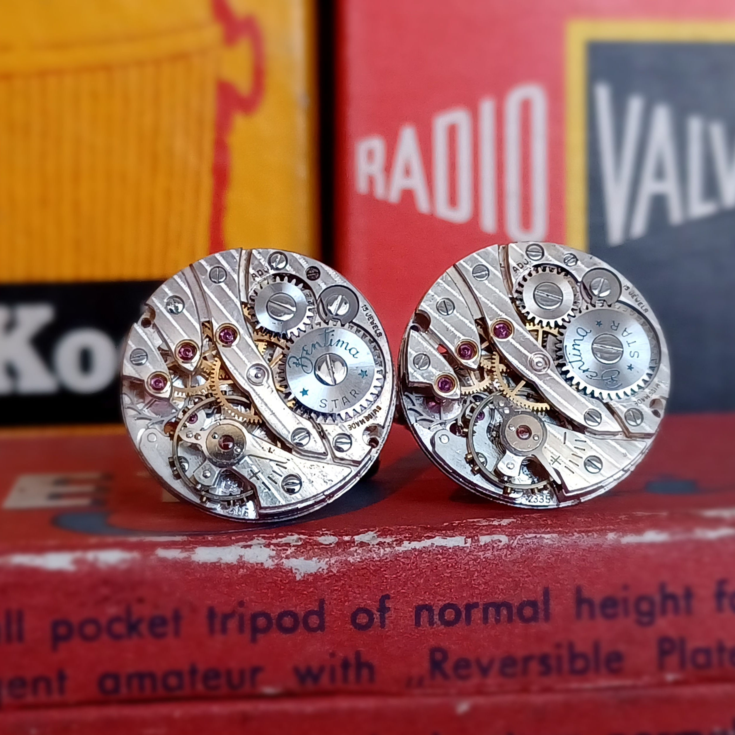 Vintage Bentima Star Watch Cufflinks