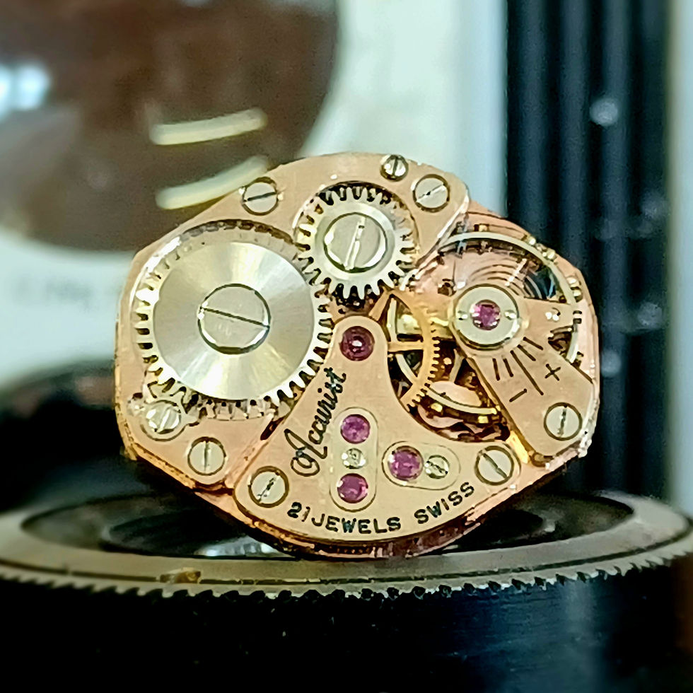 Thumbnail: Vintage Accurist Watch Cufflinks