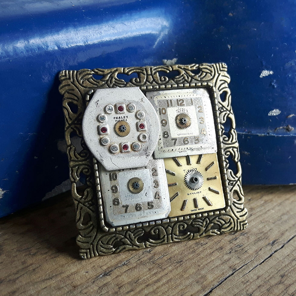 steampunk brooch