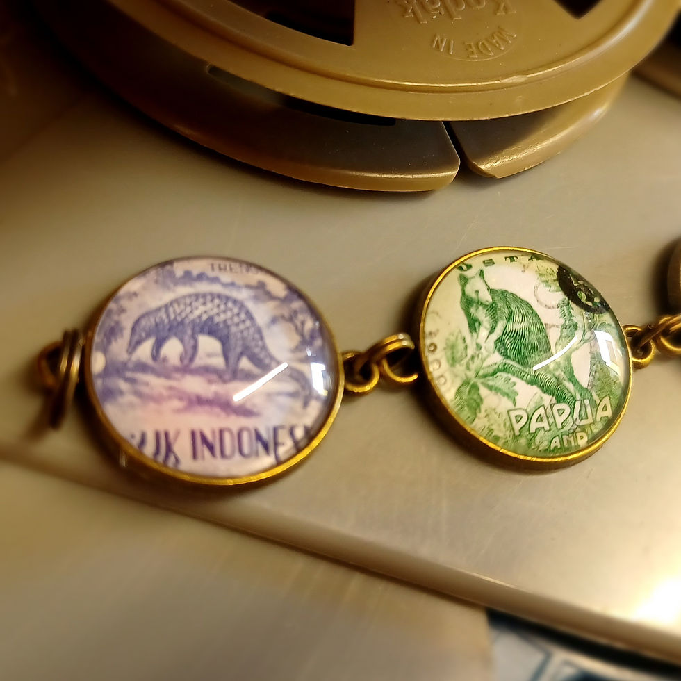 Thumbnail: Vintage Stamp Bracelet