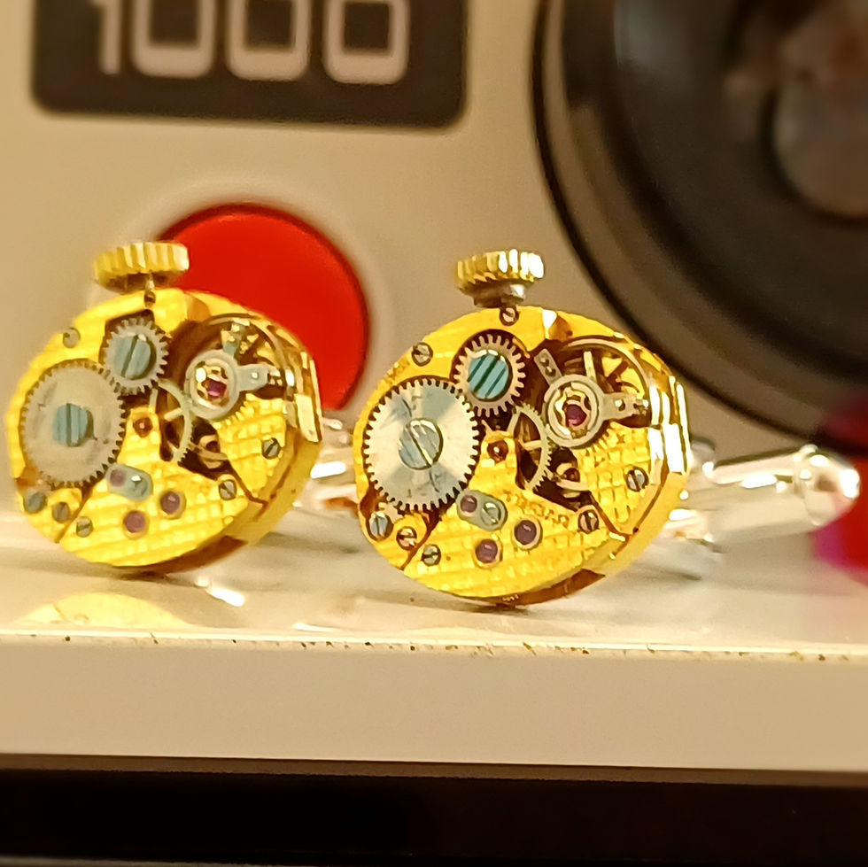 Thumbnail: Vintage Rotary Watch Movement Cufflinks
