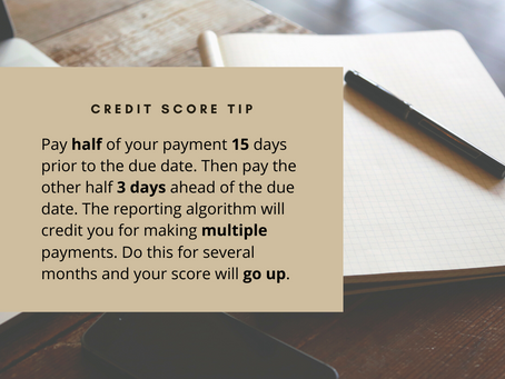 Credit Score Tip
