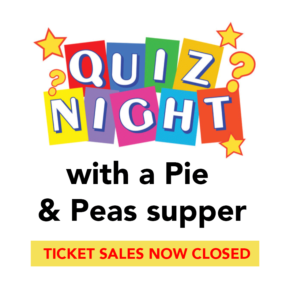 QUIZ NIGHT 2026 - with pie & peas supper