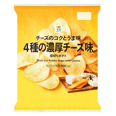 日本711 厚切薯片 4種濃厚芝味