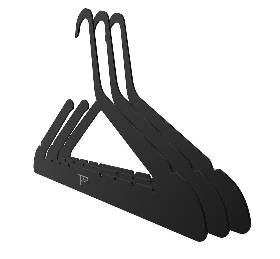 Thumbnail: 3 Pack Black Toga Hanger