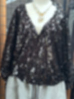 Black Sequined Jumper