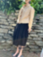 Side Front of Coffee Cardie