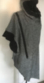 Front of Fat Zip Tabards in Motley Grey showing Rib Cap Sleeve