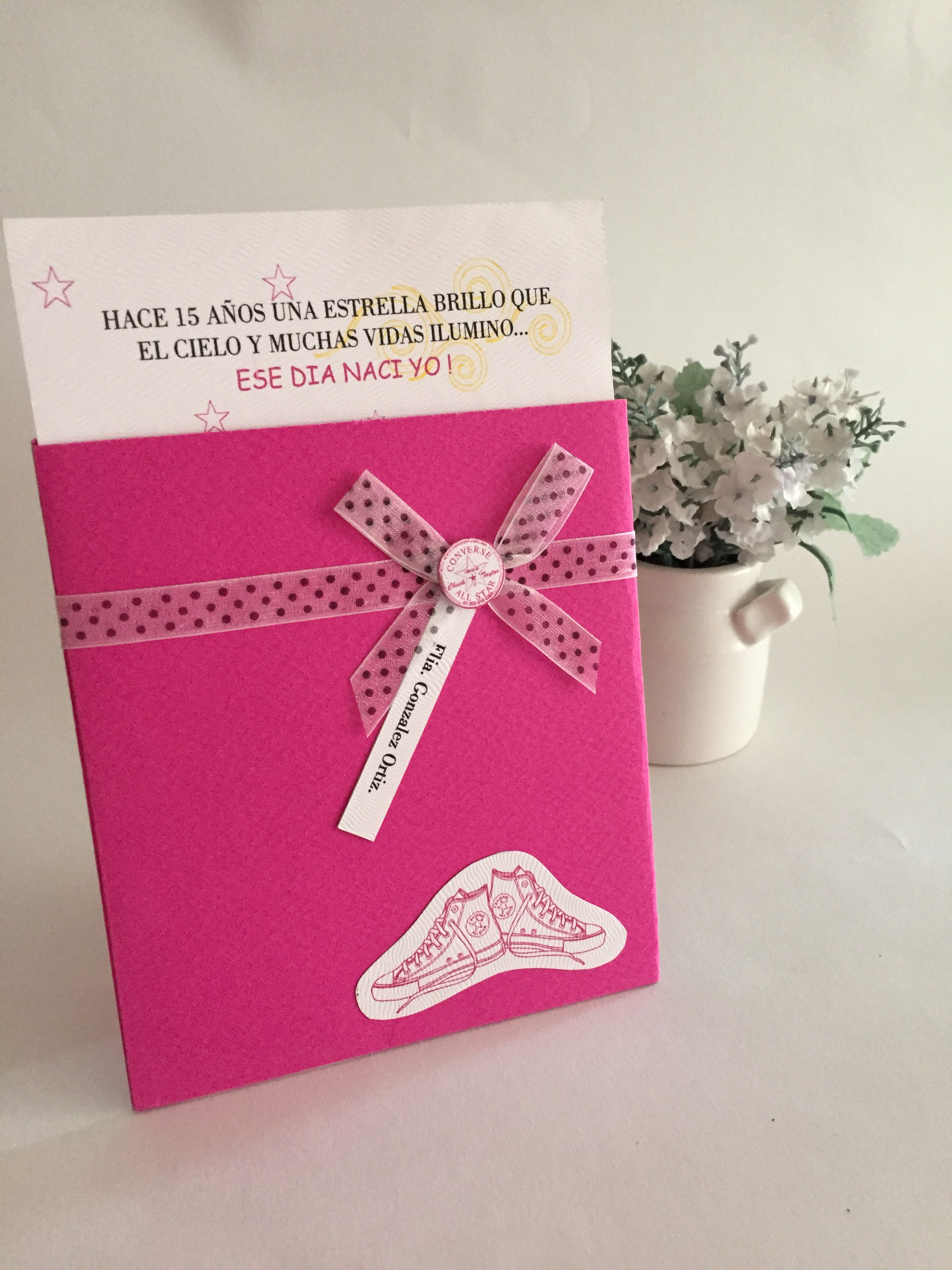 TARJETA DE INVITACIÓN 15 AÑOS