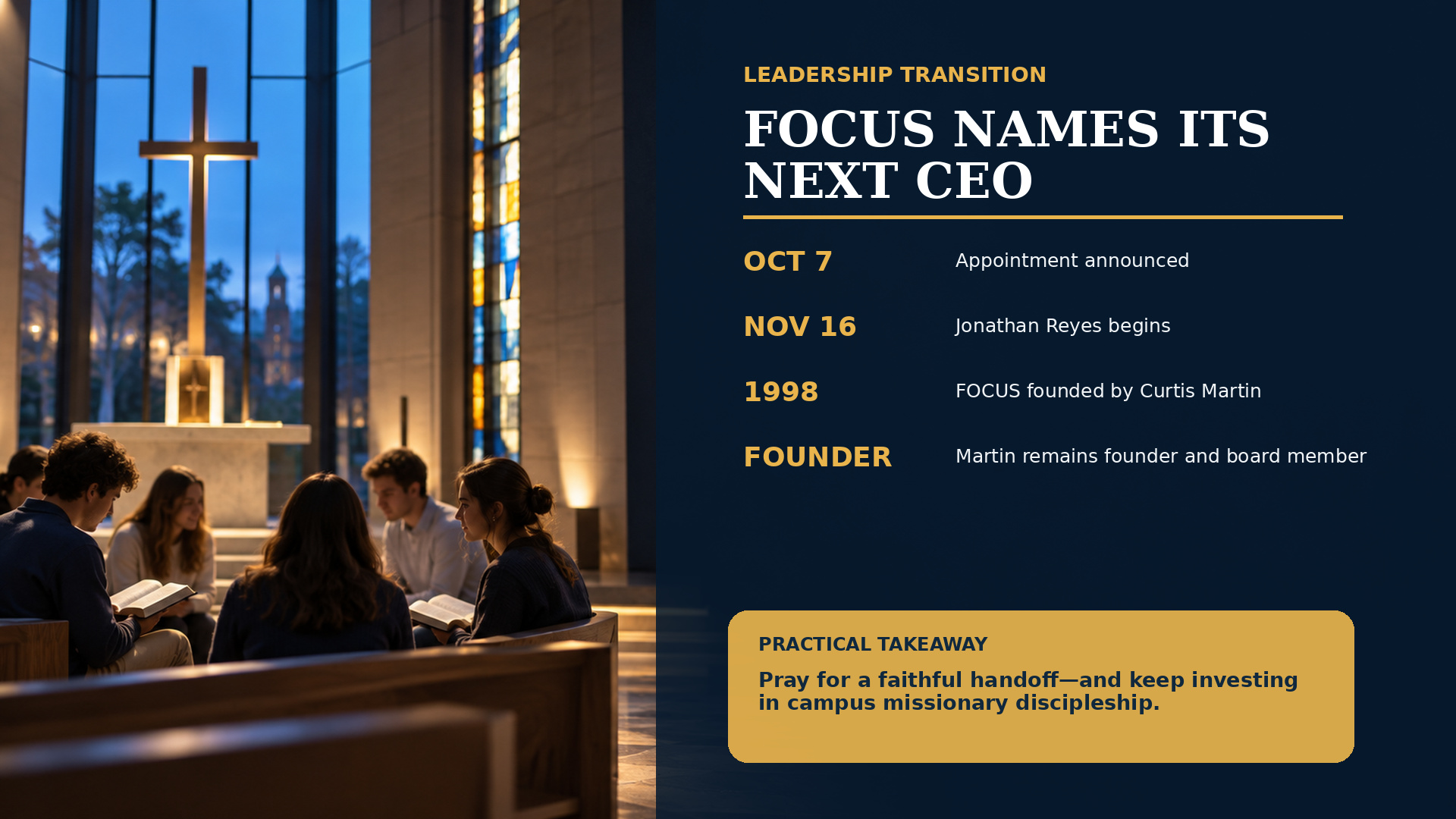 Catholic Campus Evangelization and Ministry Leadership