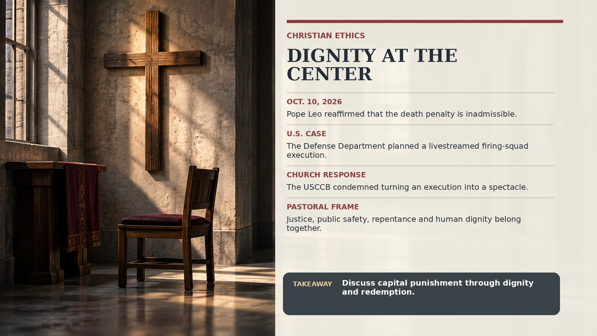 Christian Ethics, Human Dignity, and Capital Punishment