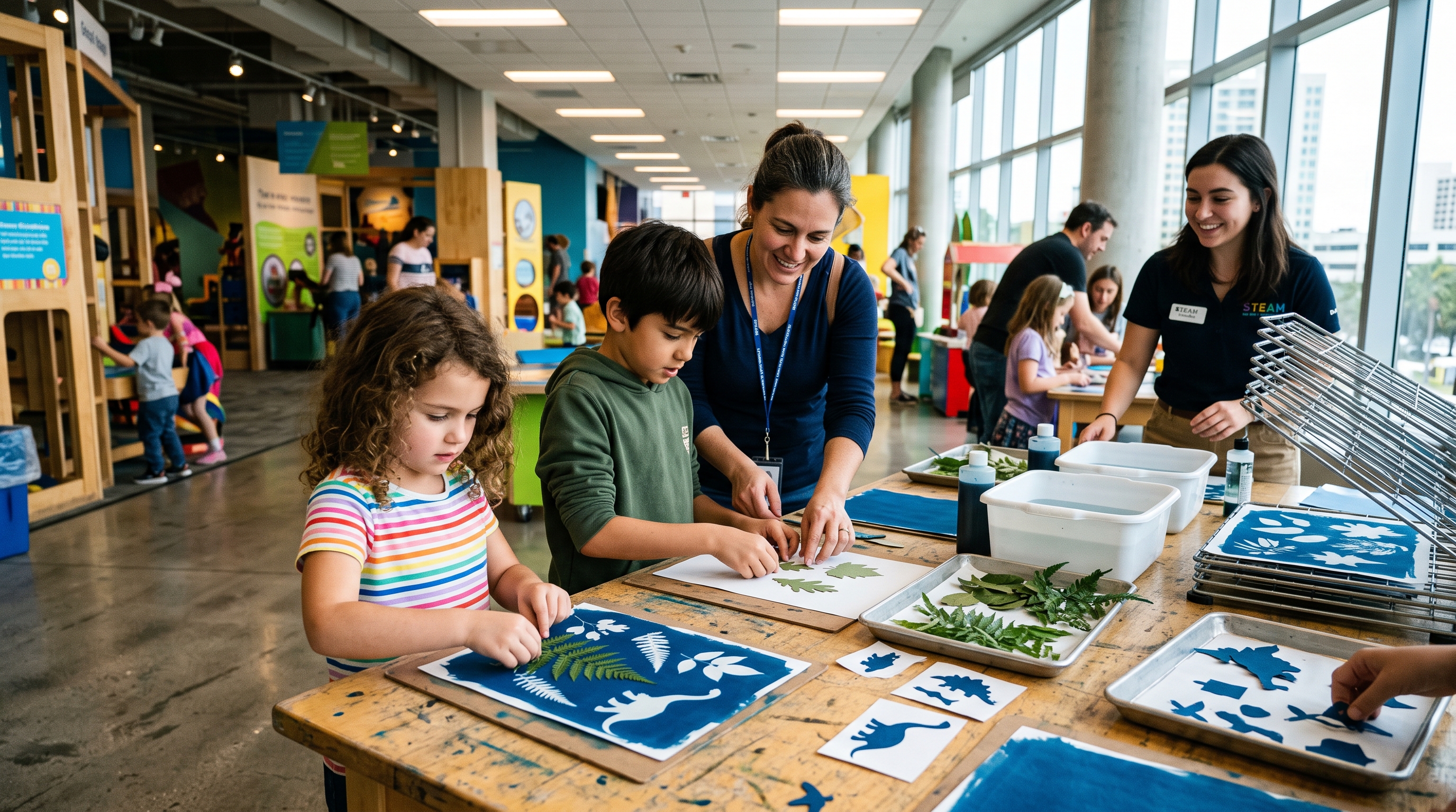 Glazer Children's Museum Spooky Science 2026, Tampa family October events, children STEAM Tampa, cyanotype craft Tampa, not scary Halloween kids