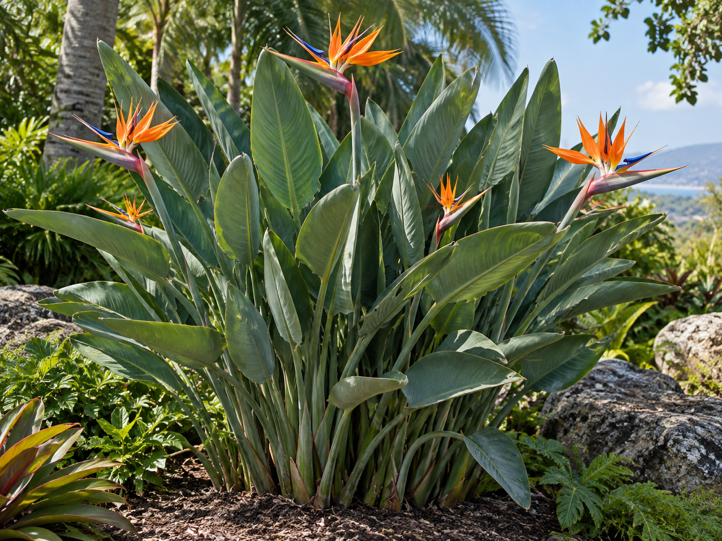Orange Bird of Paradise (Strelitzia reginae)