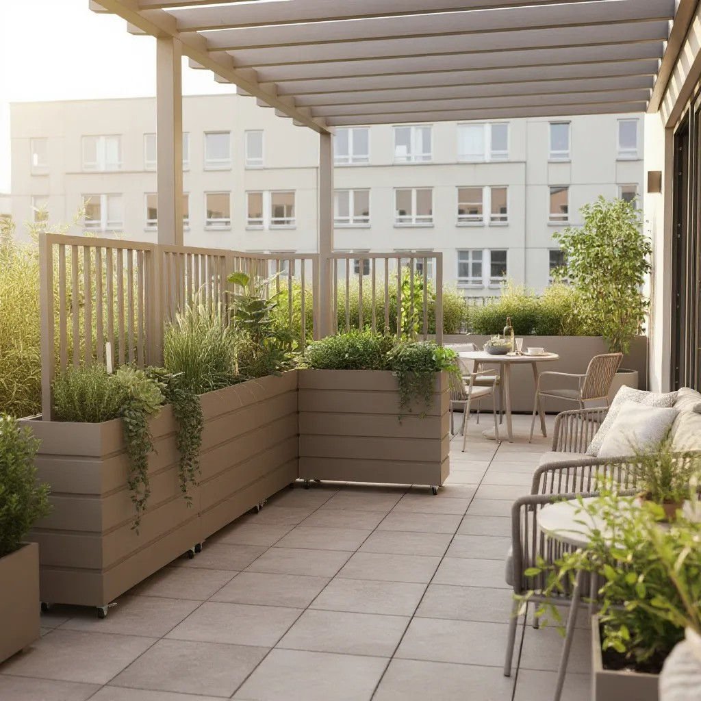 Terrace Divider Planters