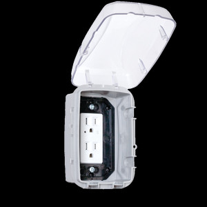 GFCI Outlet In-Use Cover Single Gang w/Inserts