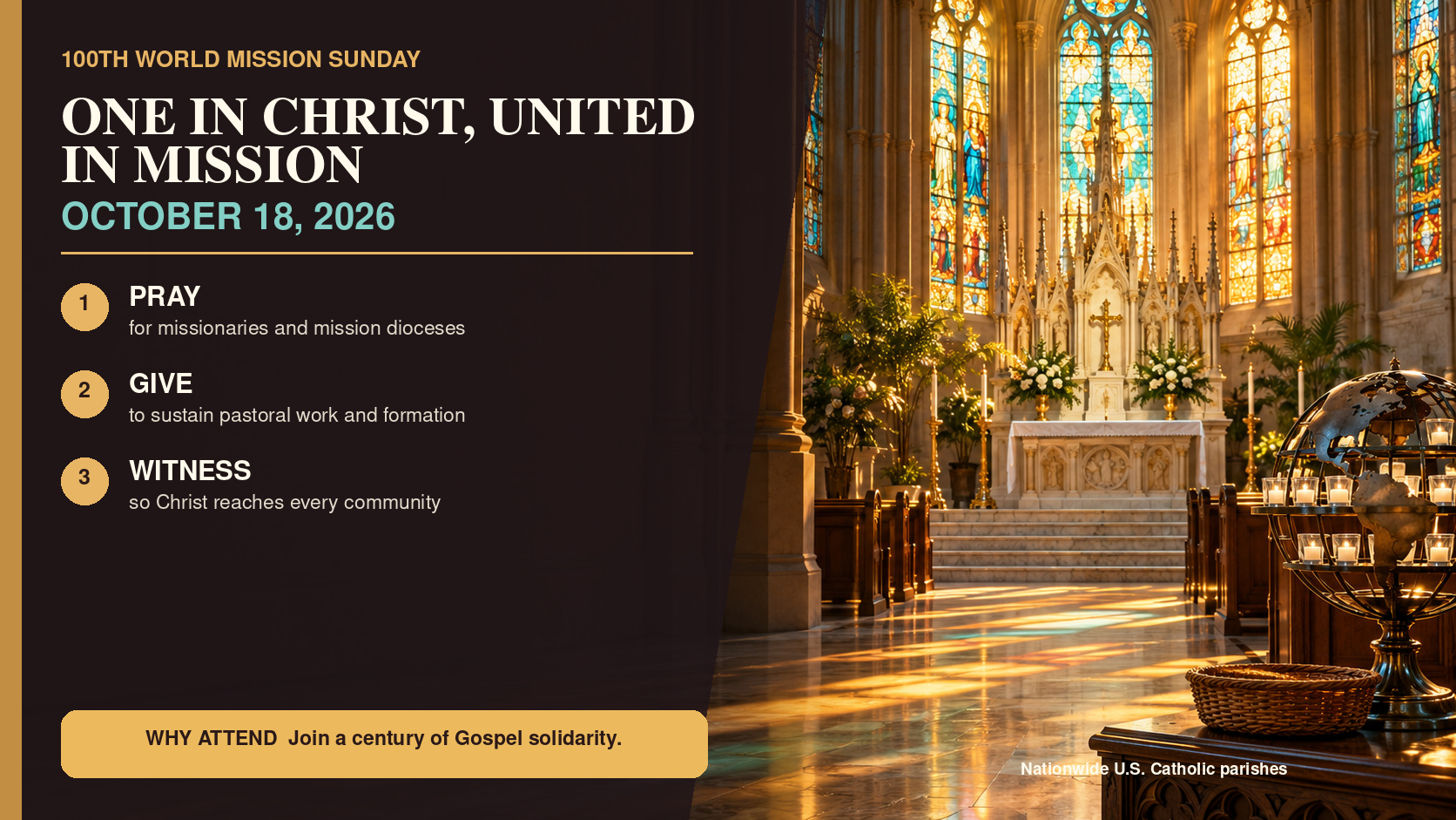 Catholic World Mission Prayer and Support