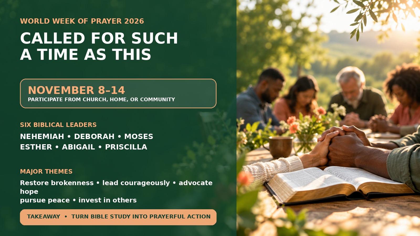 Biblical Leadership, Prayer, and Christian Community Action