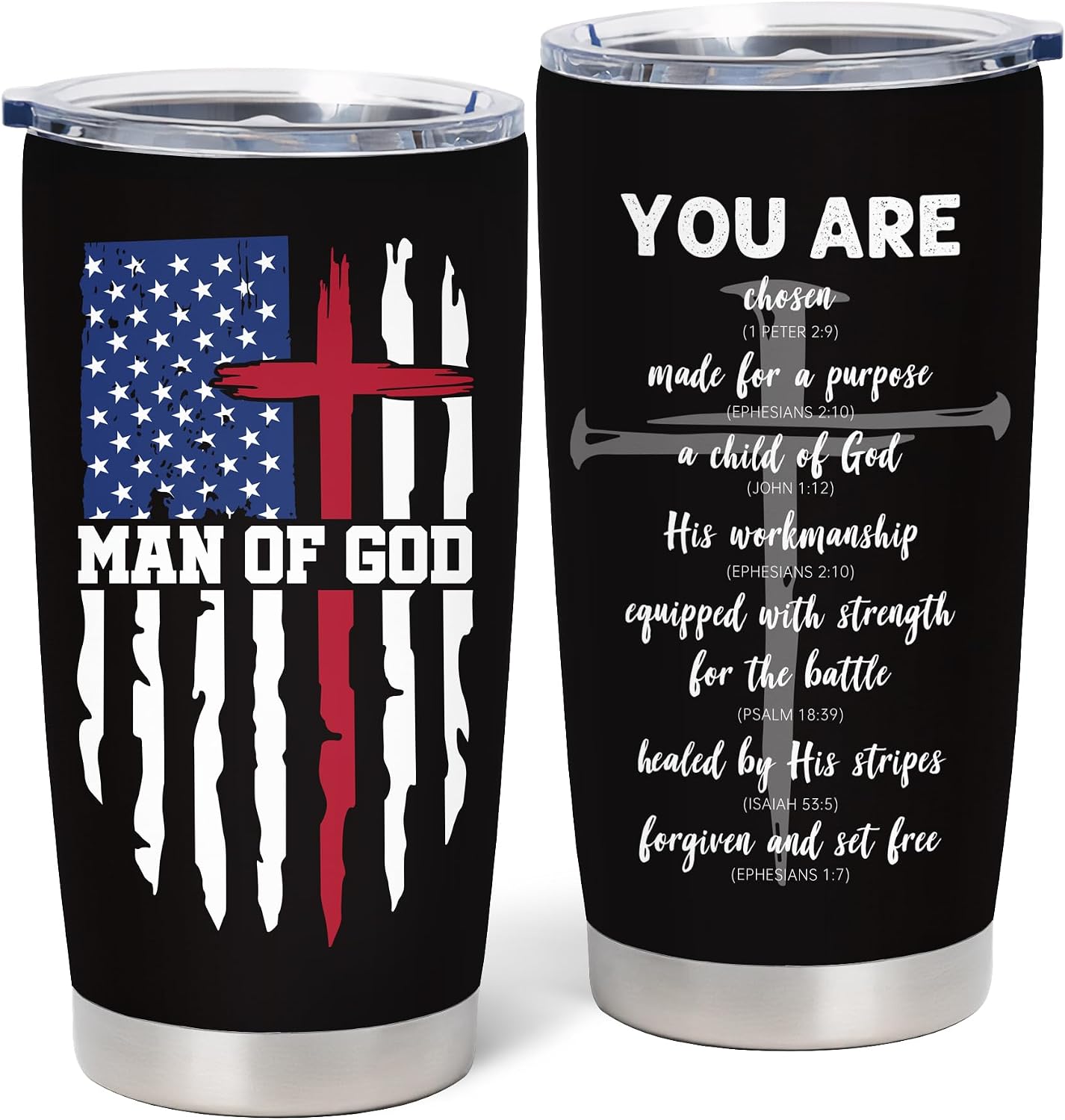 Christian 20-Ounce Coffee Tumbler for Men Amazon product image