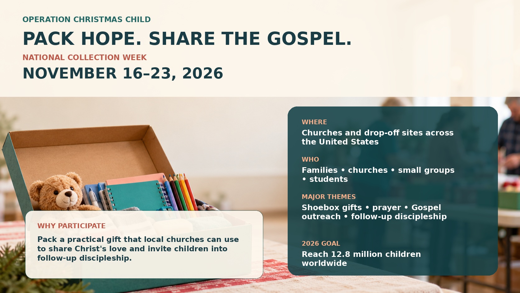 Operation Christmas Child and Gospel Outreach