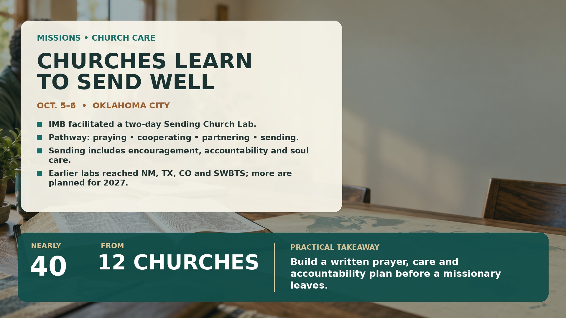 Missionary Sending and Long-Term Church Care