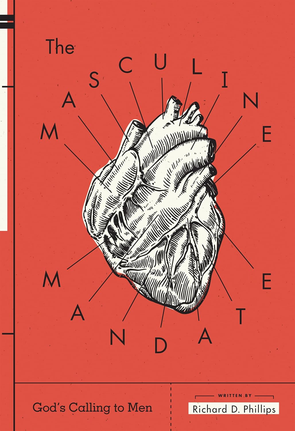 Genuine red paperback cover of The Masculine Mandate: God's Calling to Men by Richard D. Phillips.