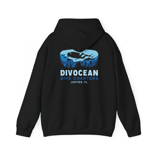 Hoodie - Black | Divocean Dive Charters Jupiter FL