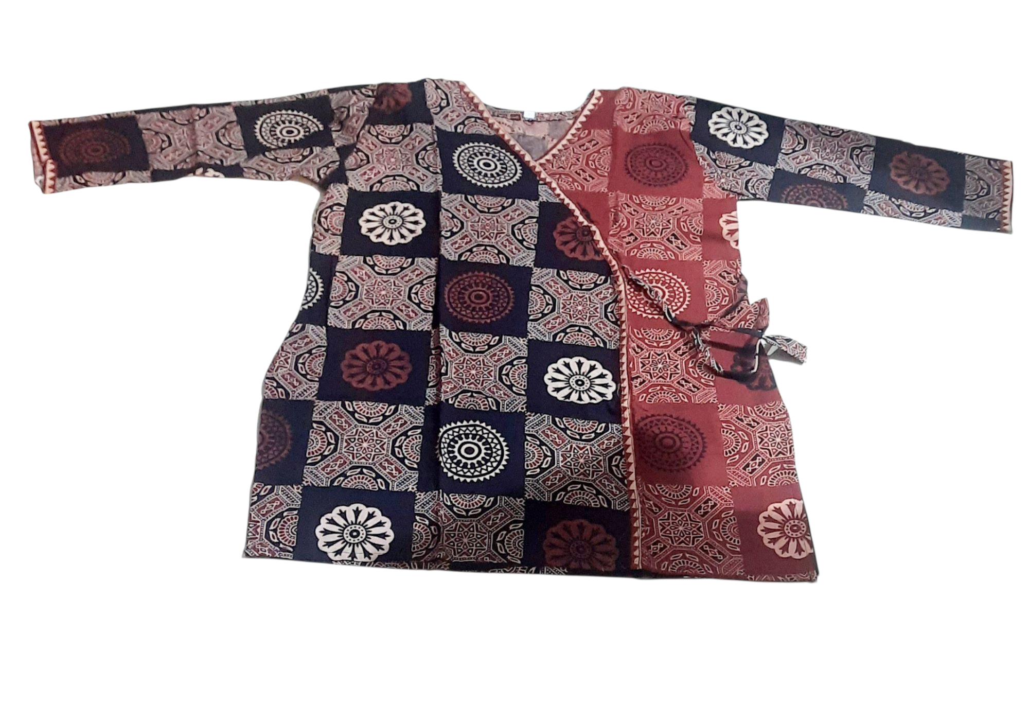 Ajrakh short kurti