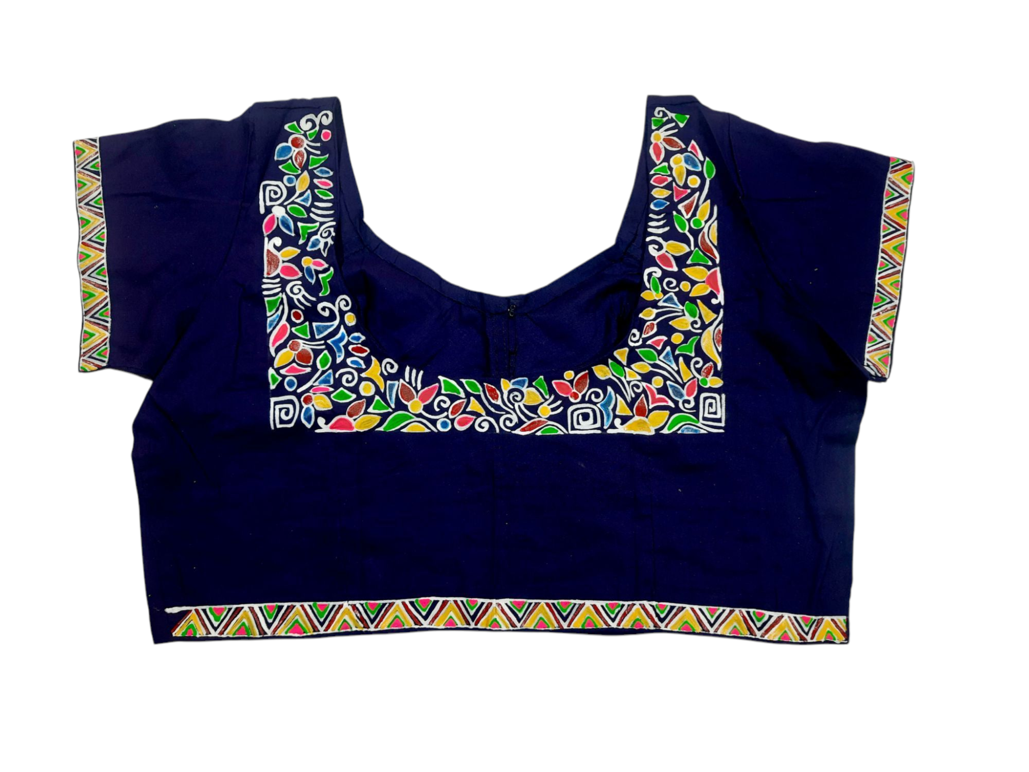 Cotton boutique blouse short hand