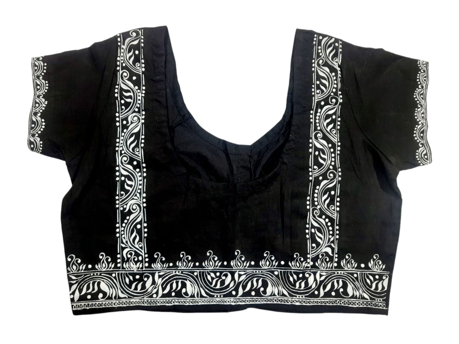 Cotton boutique blouse Short hand