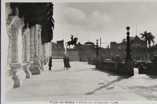 Plaza de Armas y Vista de la Ciudad de Lima. Leonar N° 96.