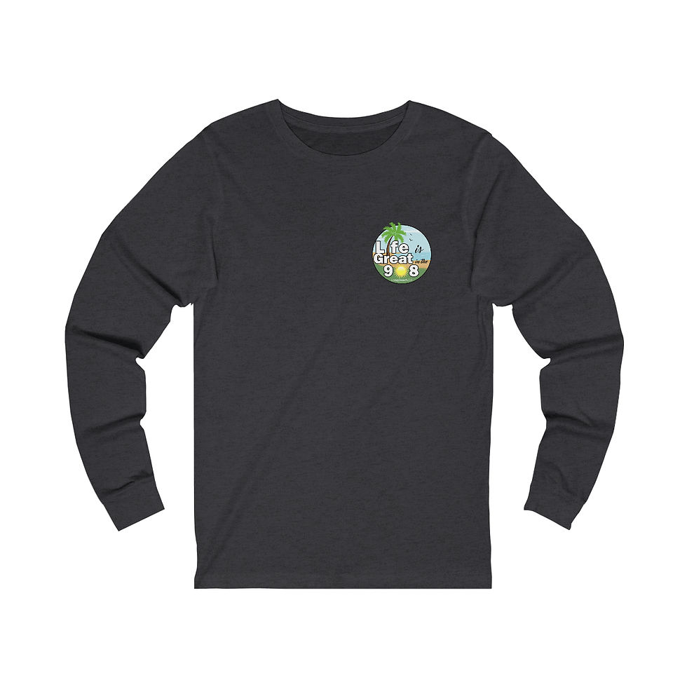 Thumbnail: Unisex Jersey Long Sleeve Tee (with front and back design)