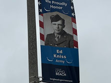 VETERAN BANNERS HANGING PROUDLY IN LONG BEACH
