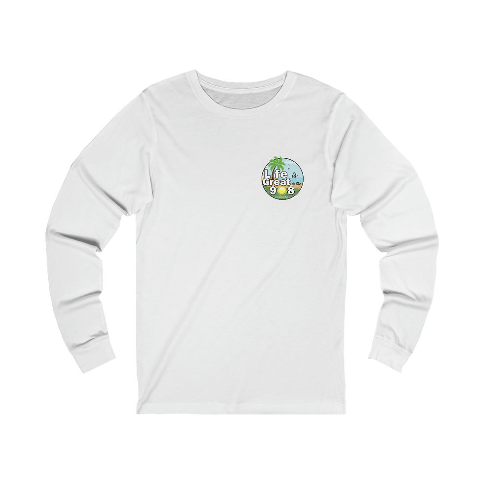 Thumbnail: Unisex Jersey Long Sleeve Tee (with front and back design)