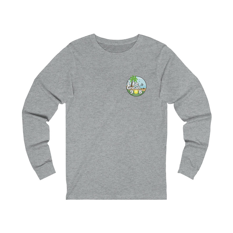 Thumbnail: Unisex Jersey Long Sleeve Tee (with front and back design)