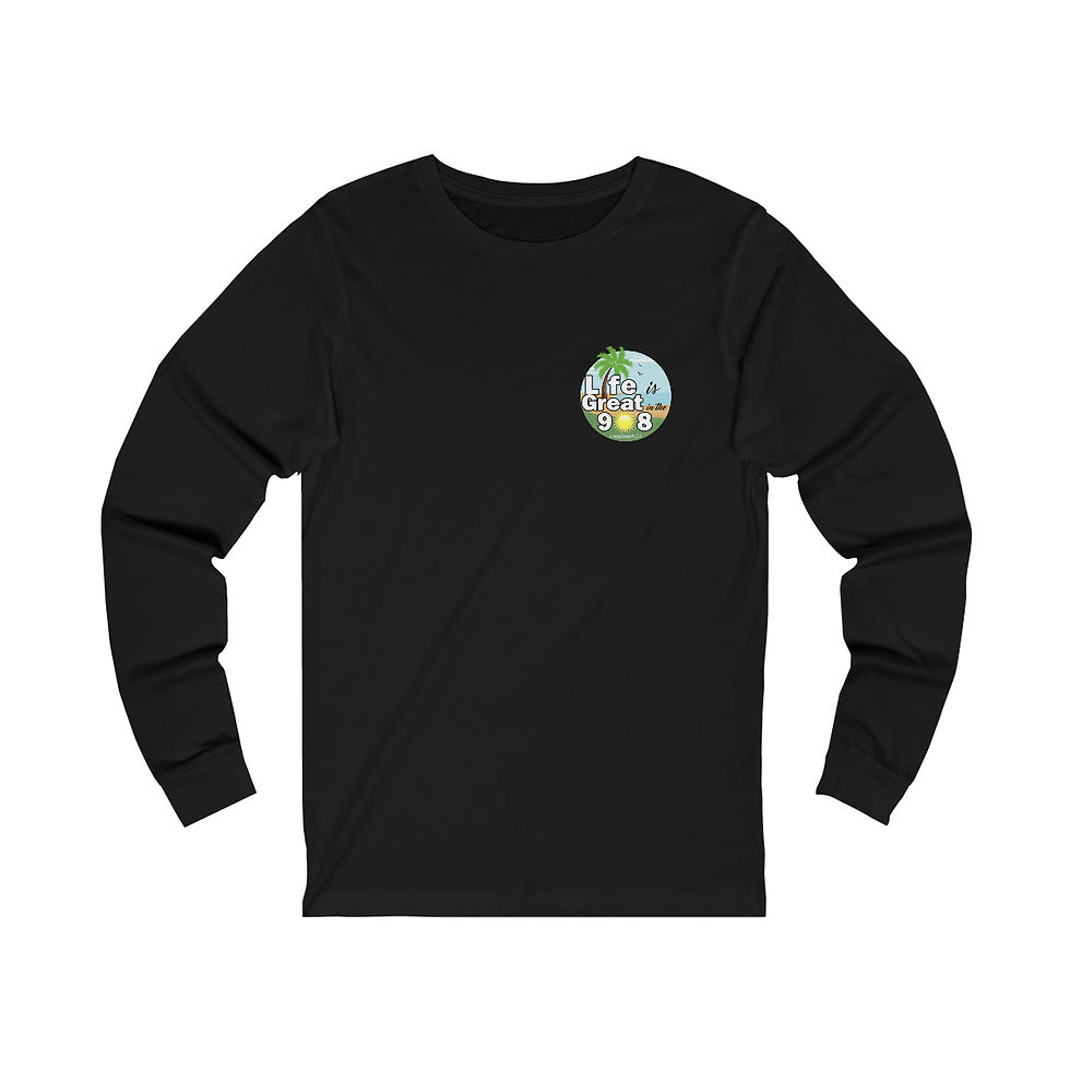 Thumbnail: Unisex Jersey Long Sleeve Tee (with front and back design)