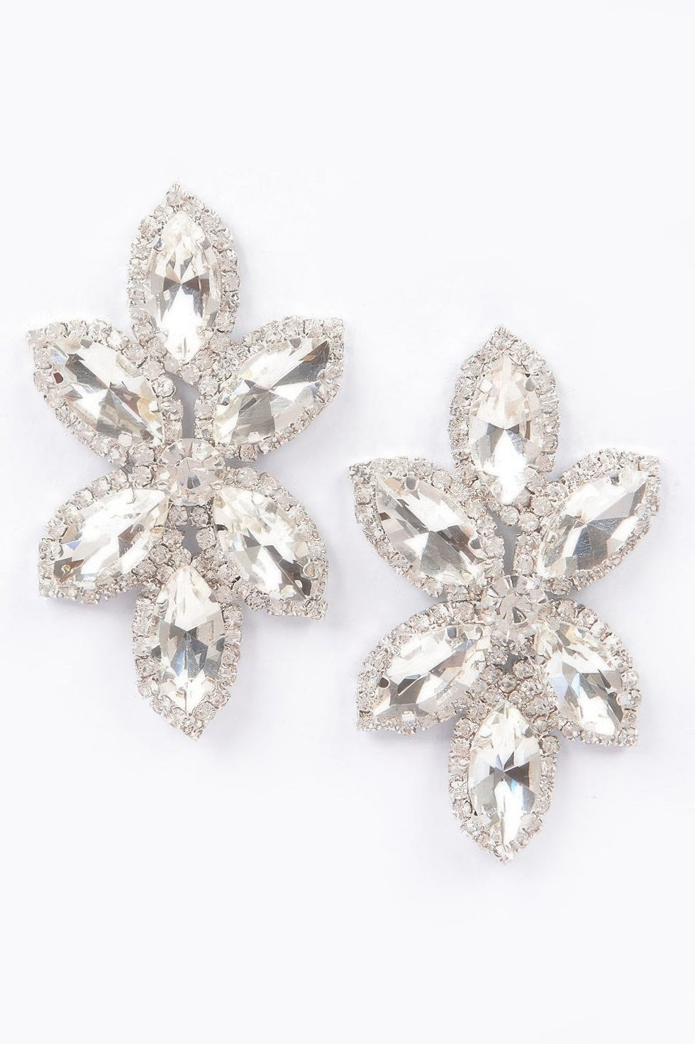 Thumbnail: Radiant Layered Rhinestone Earrings | BYMANYC ® New York Style