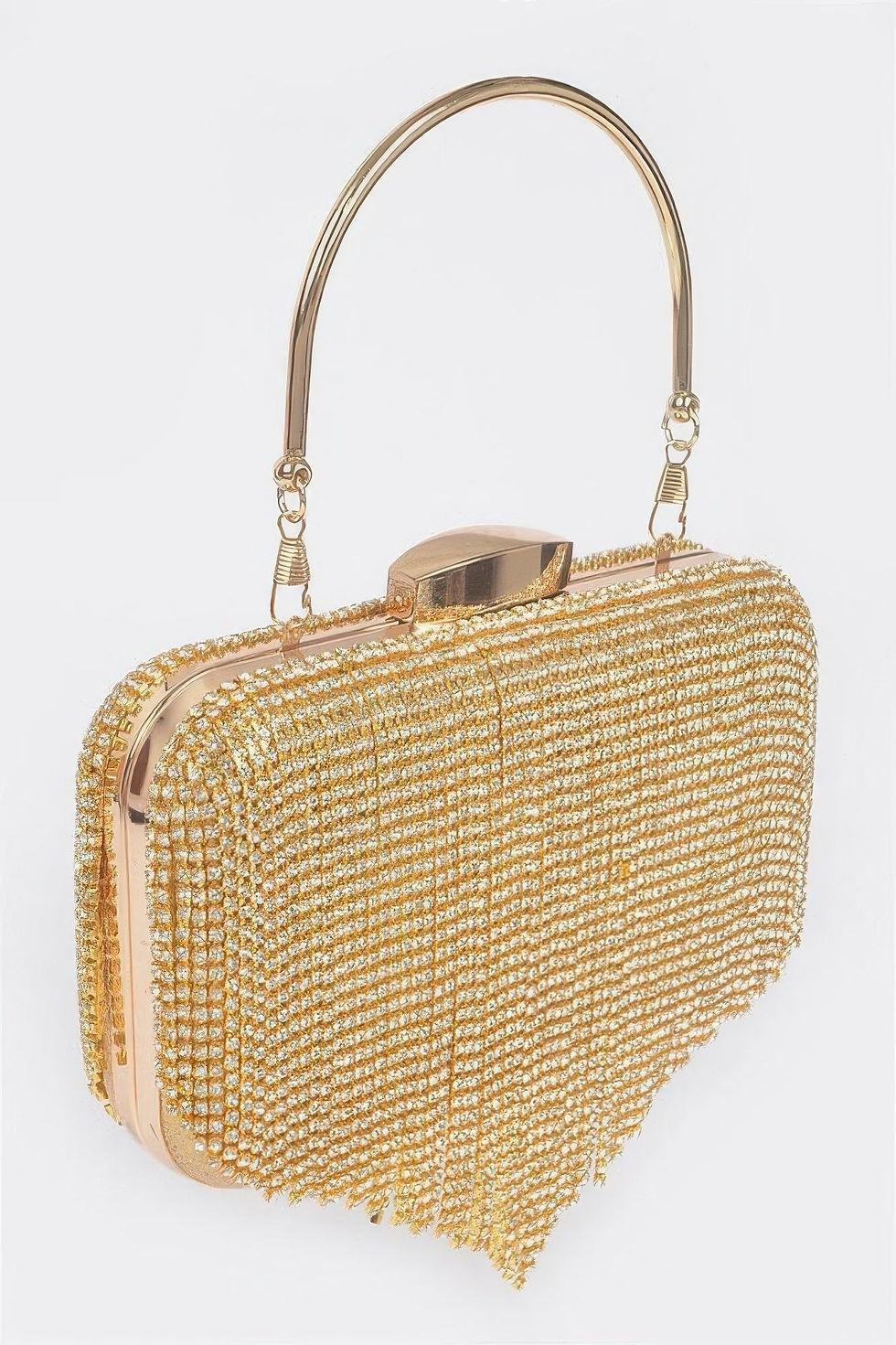 Thumbnail: Women's Handbag Rhinestone Fringe Clutch - BROADWAY - BYMANYC ® New York