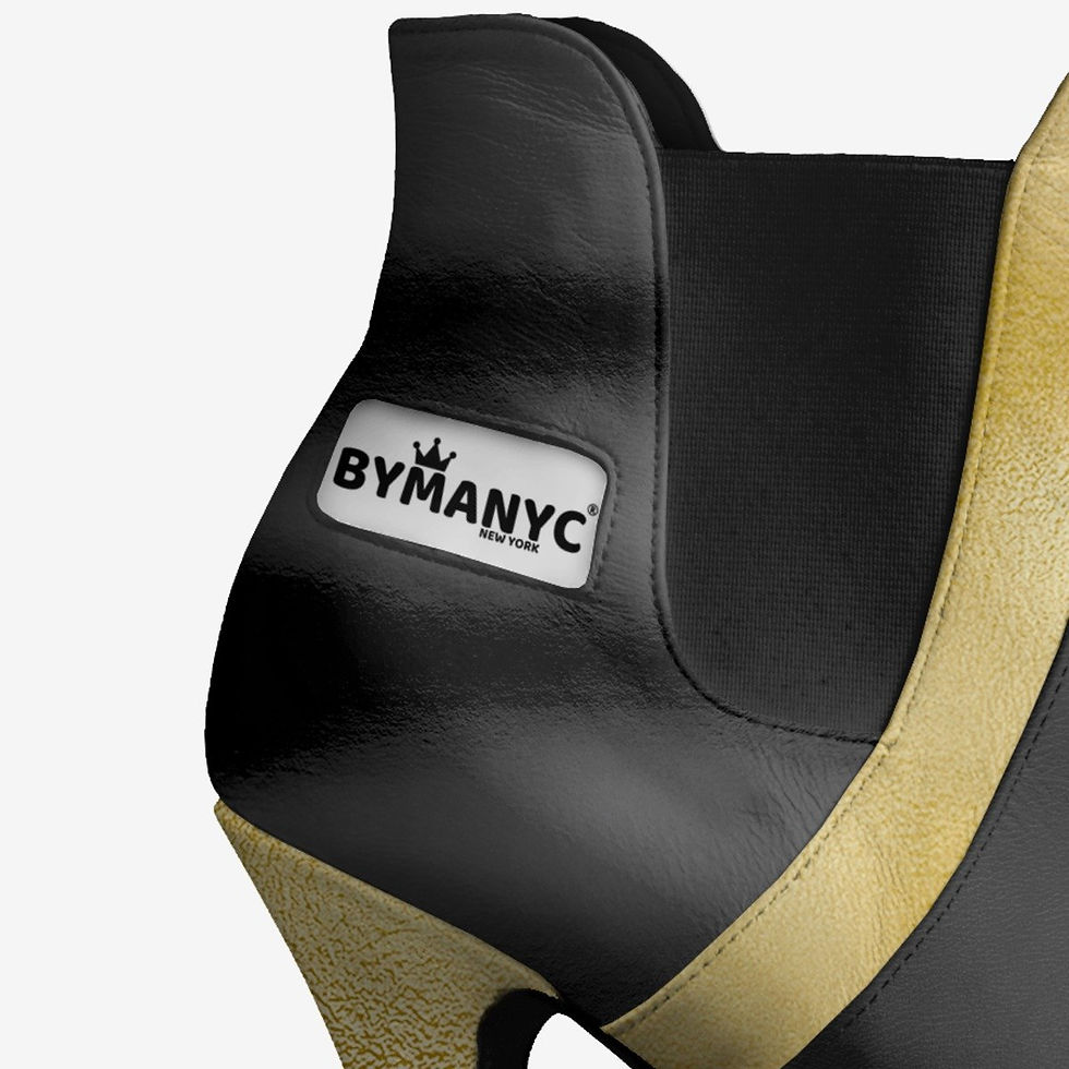 Thumbnail: Limited Edition Vegan Over-The-Knee Boots BYMANYC® New York Skyline Black