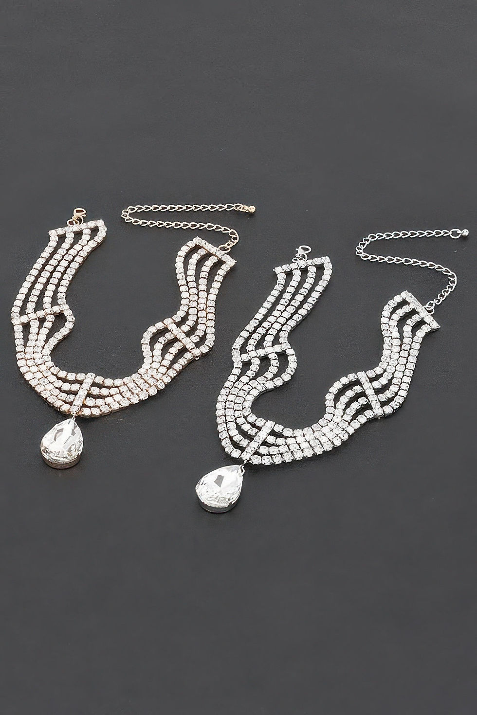 Thumbnail: BROADWAY Rhinestone Choker & Crystal Pendant: NYFW BYMANYC ® New York