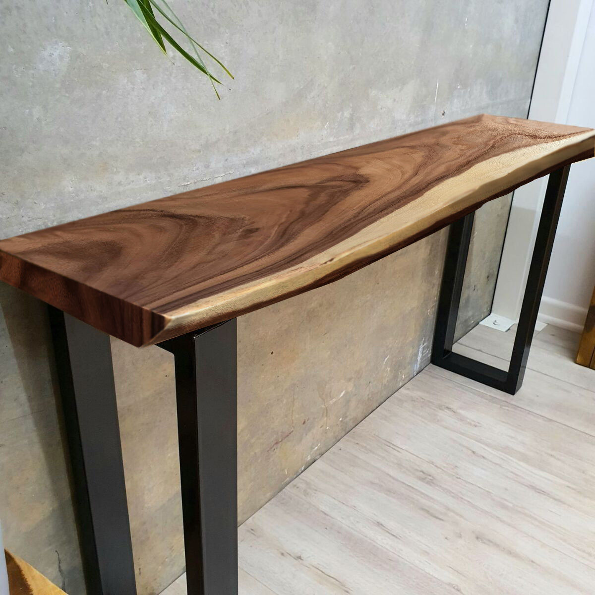 Console hallway side wall Table, Saur Wood XXL 180 cm length 100% unique