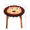 Thumbnail: Kids Wooden Table + 2 Chairs Set Lion Design Carved Timber