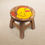 Thumbnail: Children's Wooden Stool Chicken Themed Chair