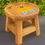 Thumbnail: Children's Wooden Stool Teddy Airplane Toddlers Step sitting Stool