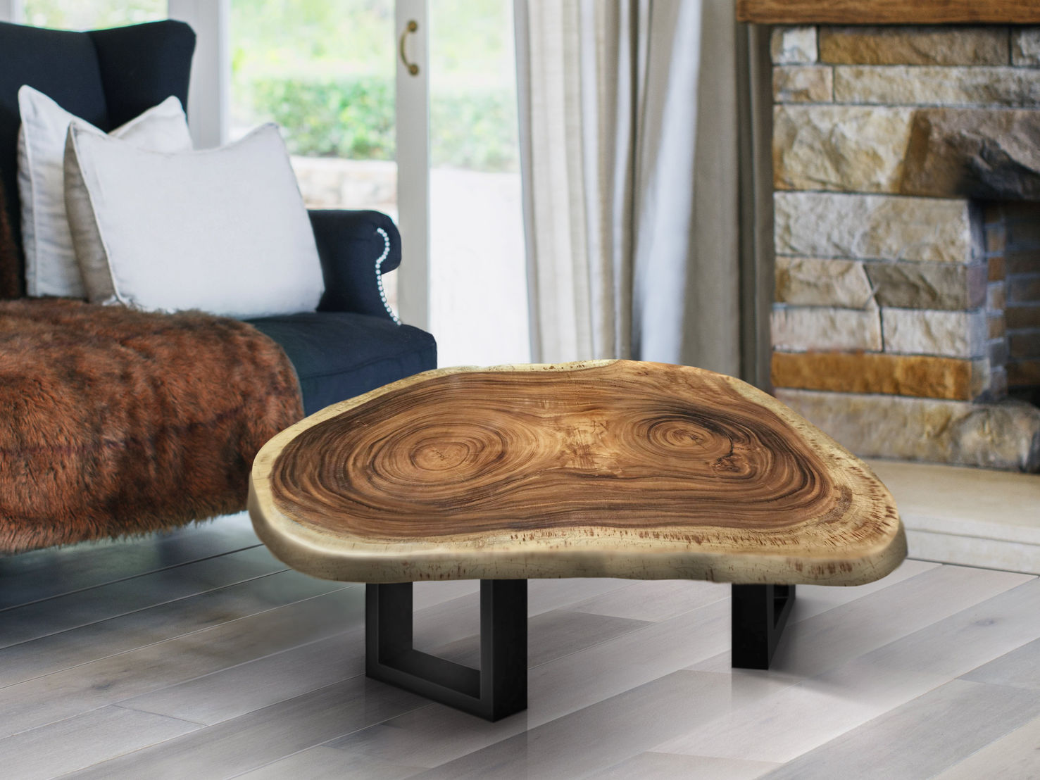 Coffee Table Wood Round , generous 95cm across one of kind 100% unique