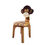 Thumbnail: Childrens furniture Wooden Table + 2 Chairs Set MONKEY Design