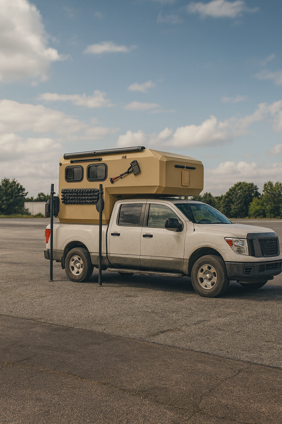 Blackstone Basalt pickup camper montert på pickup truck