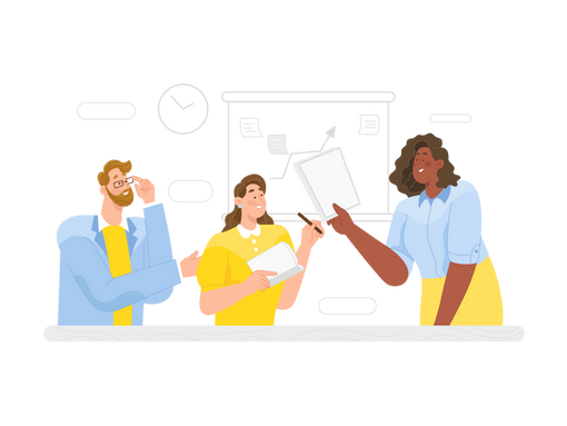 “HR-rådgiver i samtale med nyansatte hos Snuom Utvikling.”