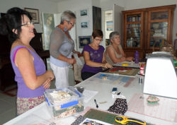 Joy with Vicky, Christine and Anne