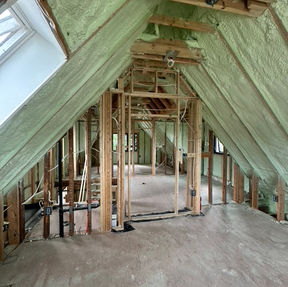 Spray foam insulation cathedral ceiling Toronto